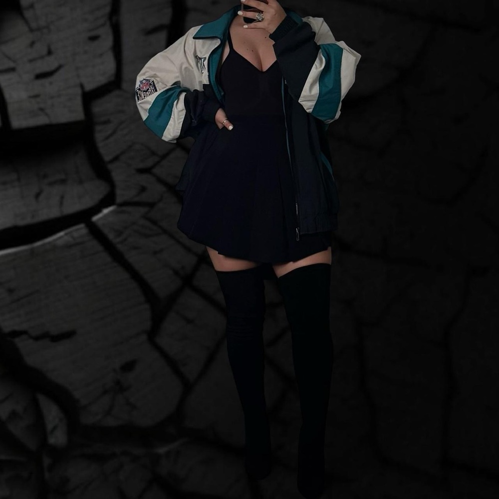 _ Jacksonville Jaguars Pro Player Teal and White Varsity Jacket